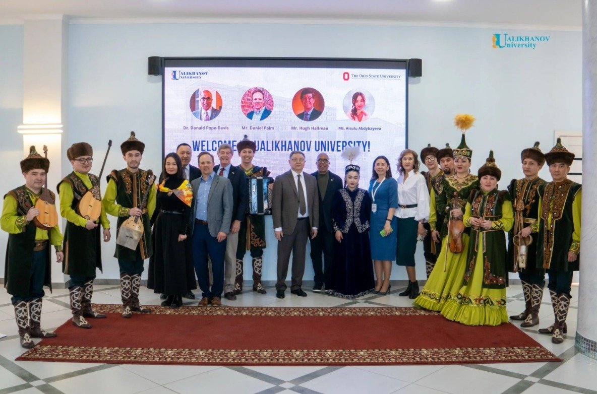 Ohio State University delegation arrives at Ualikhanov University